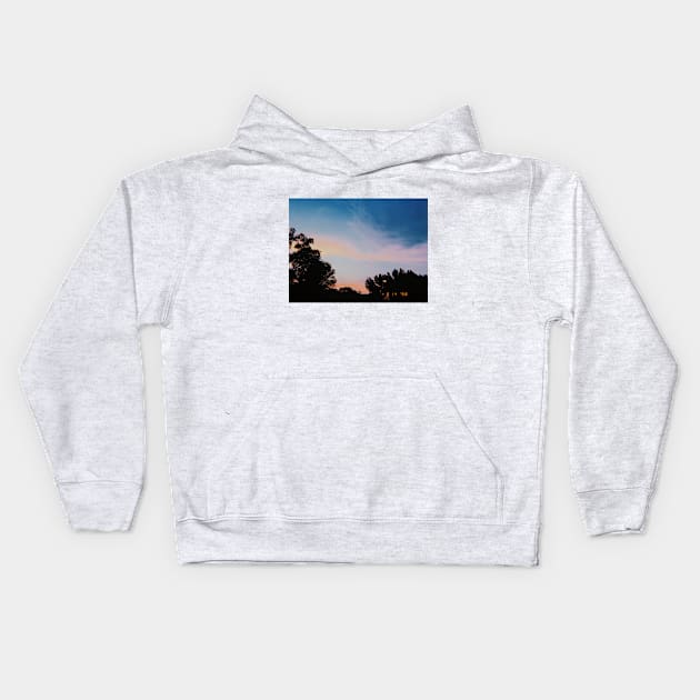 Watercolor Sky Kids Hoodie by Unsafety Pin